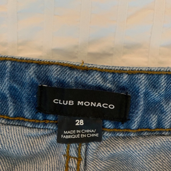 Club Monaco Lighter Wash Denim Shorts - Picture 2 of 4